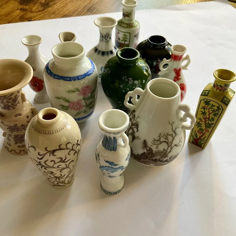 13pc VTG Franklin Mint Treasures of Imperial Dynasties Japan Mini Porcelain Vase